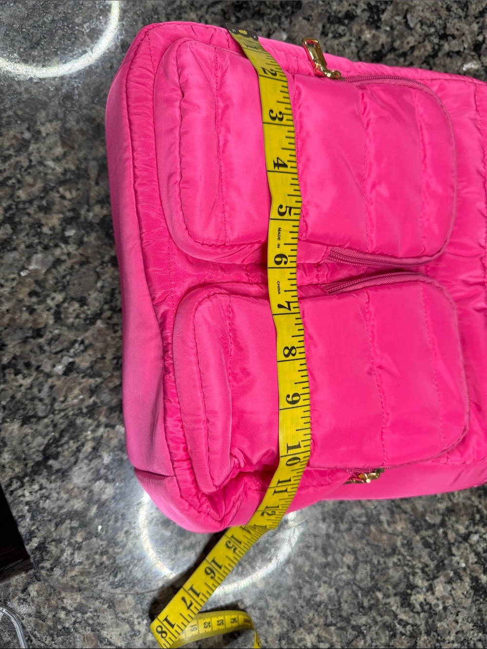 Wanderfull Quilted hydrobag Hot Pink Crossbody with tumbler holder inside NEW - Picture 15 of 16
